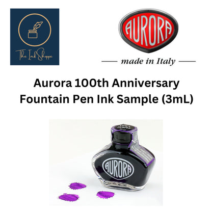 Aurora 100th Anniversary Limited Edition Fountain Pen Ink Sample (3mL)