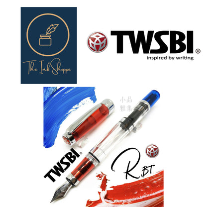 TWSBI Diamond 580 Red Blue Transparent (RBT) 100th Anniversary of Republic of China Fountain Pen