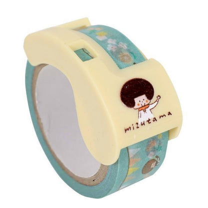 Kutsuwa Masteno Ribbon Bon x Mizutama Washi tape Cutter with Washi Tape