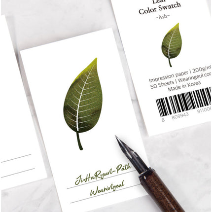 Wearingeul Color Ink Swatch Cards Pack of 50 sheets