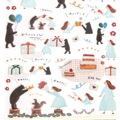 Cozyca Necktie Transparent (PET) Stickers