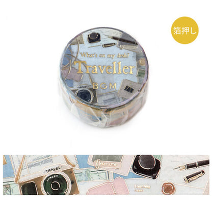 BGM What's on My Desk? Masking Tape FULL ROLL w/ Gold Foil