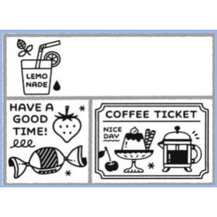 Sanby x Eric Matchbox Rubber Stamp Set