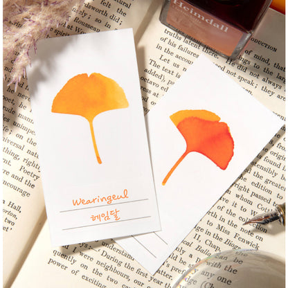 Wearingeul Color Ink Swatch Cards Pack of 50 sheets