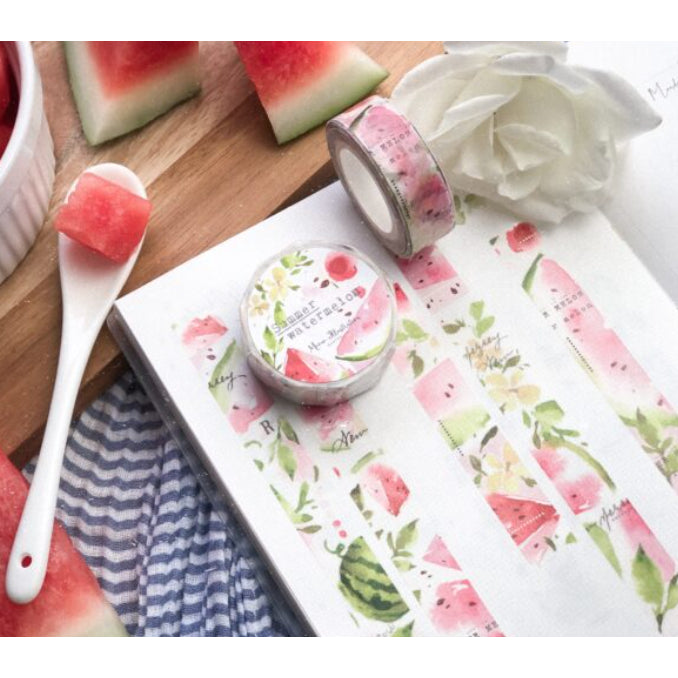 Meow Illustration Fruit Salad Washi Tape FULL ROLL