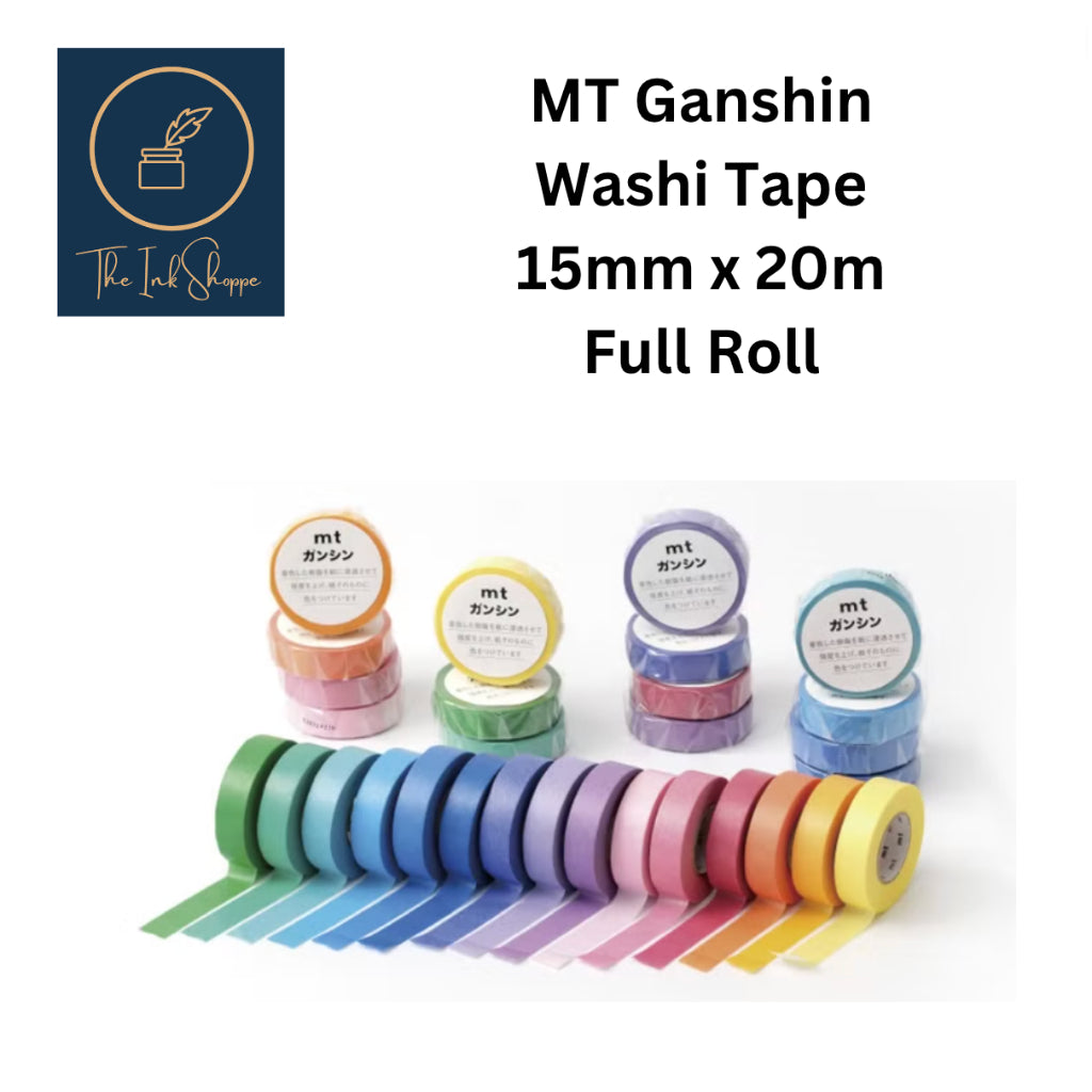 MT Ganshin Washi Tape 15mm x 20m FULL ROLL