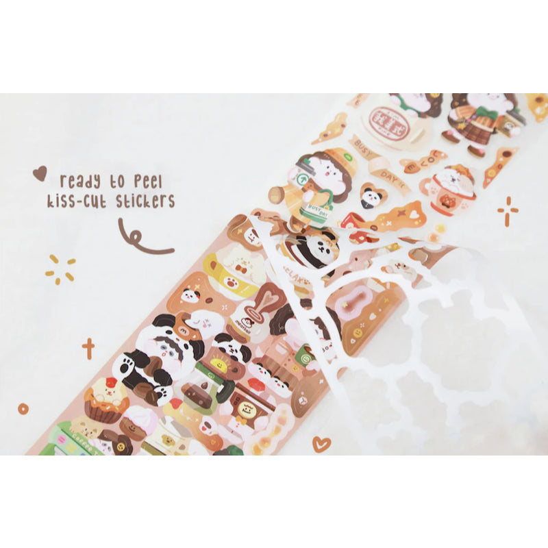 Meatball Stickers Sampler Cut Size 1 Loop