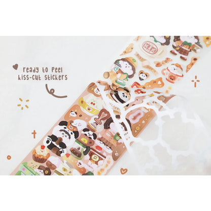 Meatball Stickers Sampler Cut Size 1 Loop