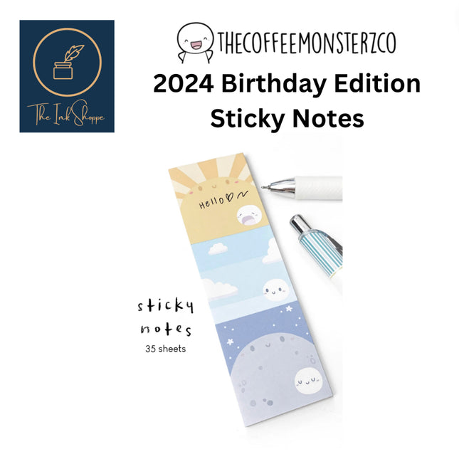 The Coffee Monsterz 2024 Birthday Edition Sticky Notes - Morning To Night