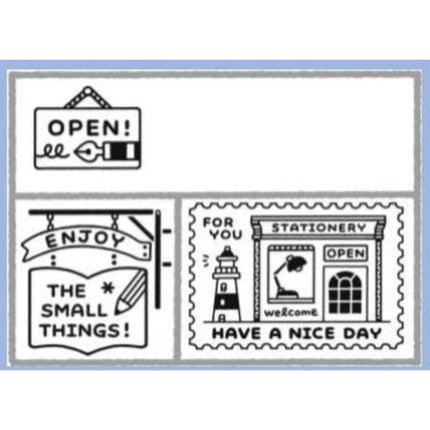 Sanby x Eric Matchbox Rubber Stamp Set