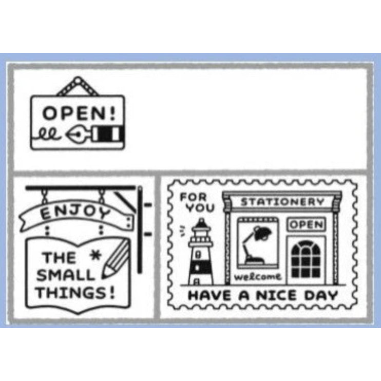 Sanby x Eric Matchbox Rubber Stamp Set