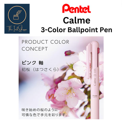 Pentel Calme 3-Color Ballpoint Pen