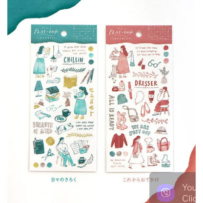 Mind Wave Play + Ink Stickers