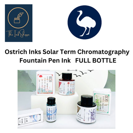 Ostrich Solar Term Fountain Pen Ink Full Bottle (30mL)