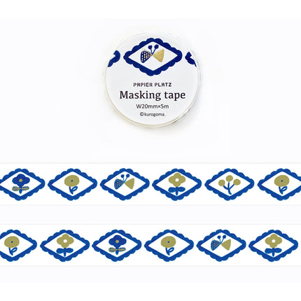 Papier Platz Masking Tape - Kurogoma FULL ROLL