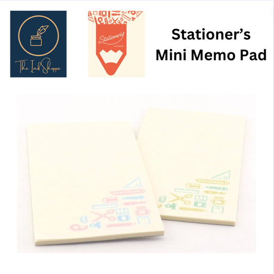 Stationer's Mini Memo Pad w/ Stationery Print