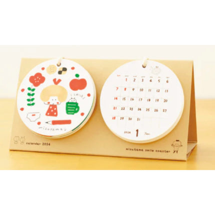 Mizutama Daily/Desk/Wall 2024 Calendar