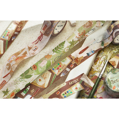 BGM What's on My Desk? Masking Tape FULL ROLL w/ Gold Foil