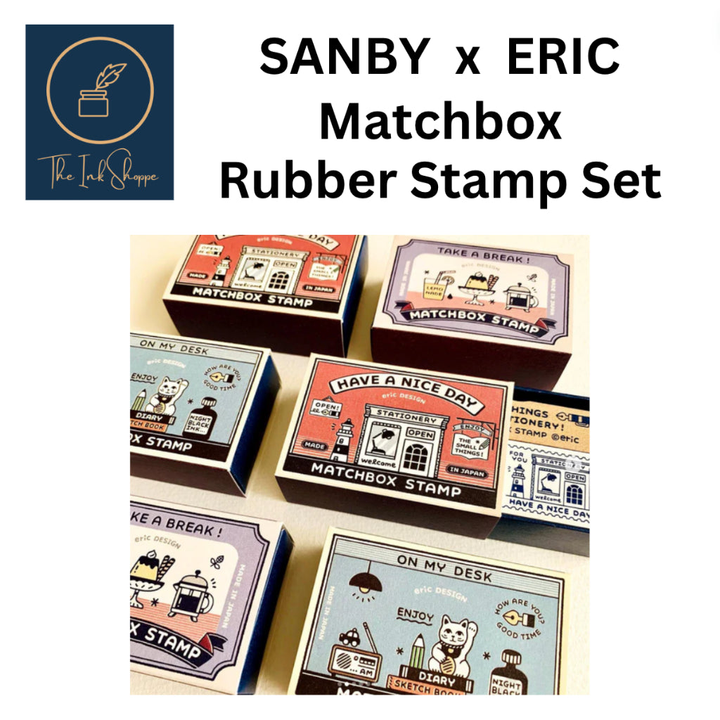 Sanby x Eric Matchbox Rubber Stamp Set