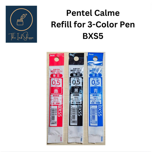 Pentel Calme 0.5 Refill Ink for 3-Color Pen (BXS5)