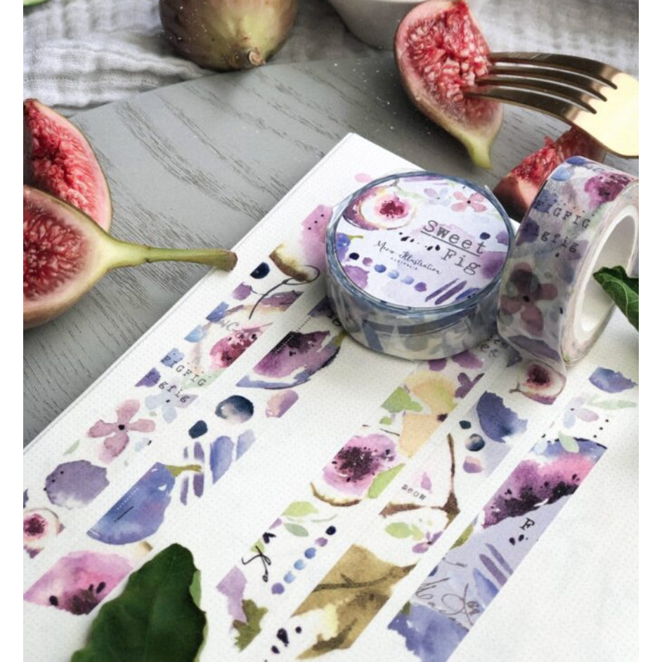 Meow Illustration Fruit Salad Washi Tape FULL ROLL