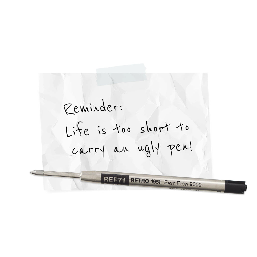 Retro 1951 Black Easy Flow 9000 Balllpoint Refill