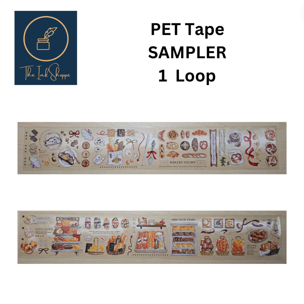PET Tape *SAMPLER* (1 Loop) for journals, scrapbooking, crafts, etc..