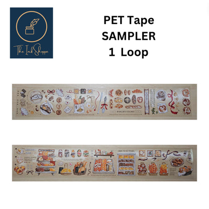 PET Tape *SAMPLER* (1 Loop) for journals, scrapbooking, crafts, etc..