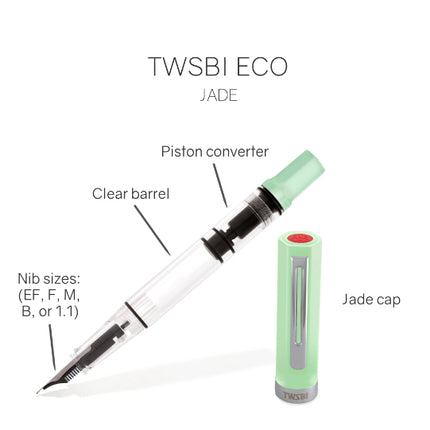 TWSBI ECO Jade Fountain Pen