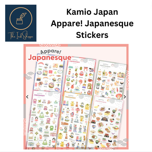 Kamio Appare! Japanesque  Stickers with Gold Foil
