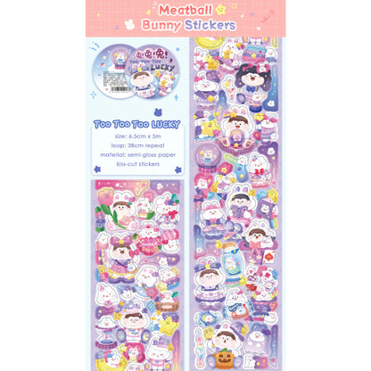 Meatball Stickers Sampler Cut Size 1 Loop