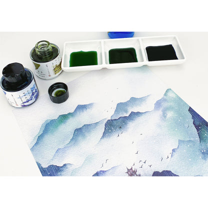 Ostrich Solar Term Chromatography Fountain Pen Ink FULL BOTTLE (10mL)