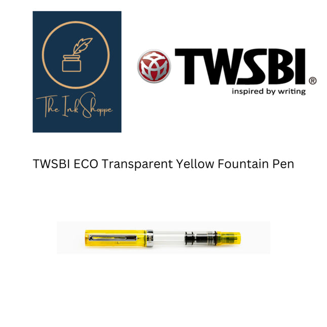 TWSBI ECO Transparent Yellow Fountain Pen Fine Nib (F)