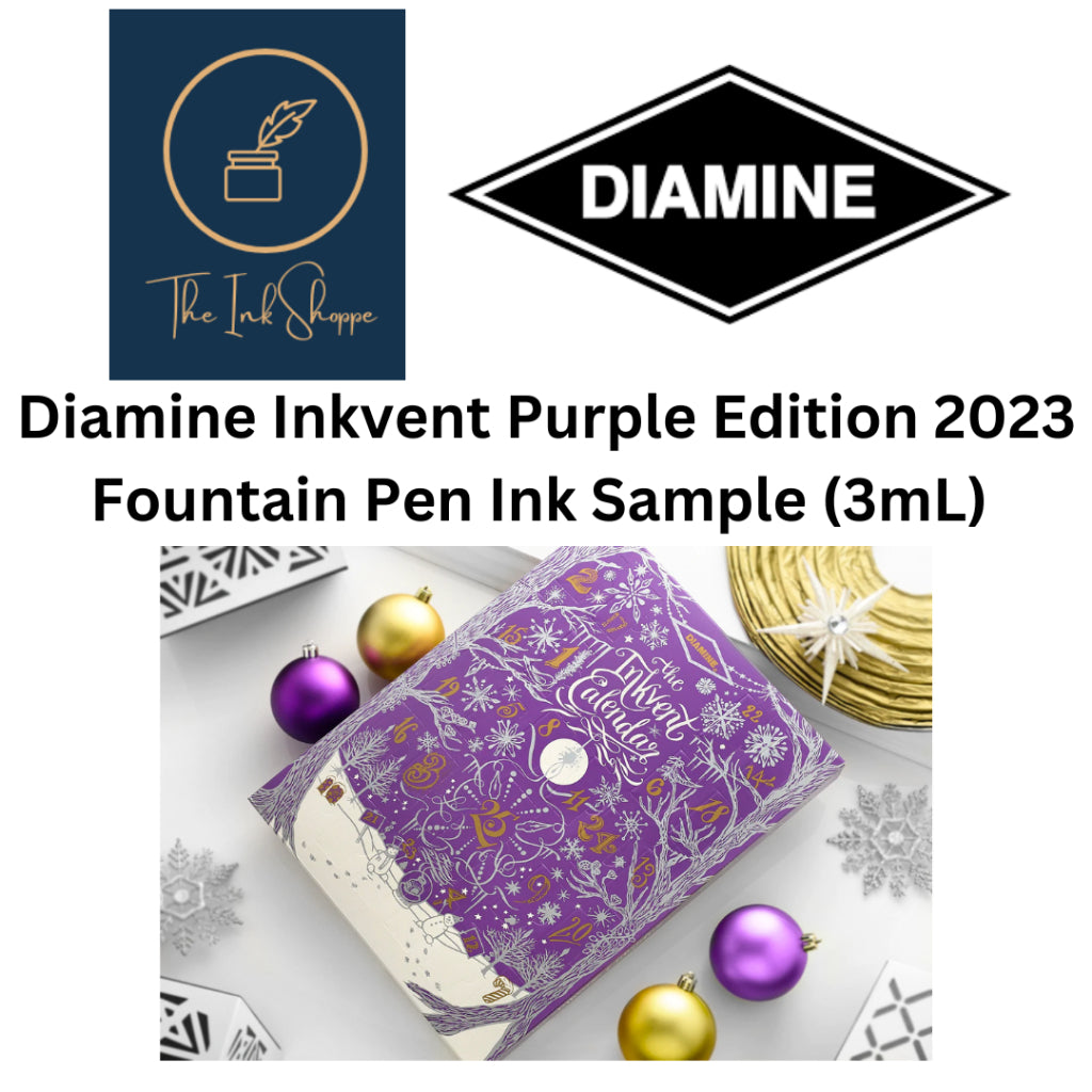 Diamine Inkvent 2023 Purple Edition Fountain Pen Ink Sample (3mL)