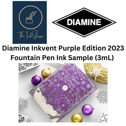 Diamine Inkvent 2023 Purple Edition Fountain Pen Ink Sample (3mL)