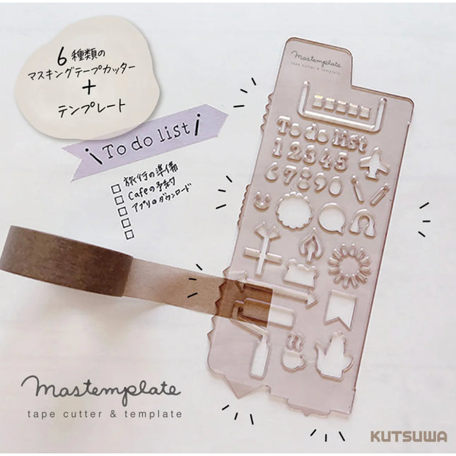 Kutsuwa Mastemplate Tape Cutter & Template