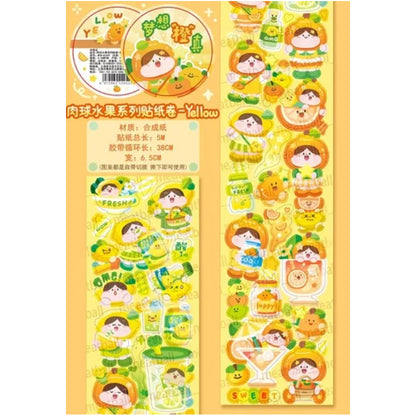 Meatball Stickers Sampler Cut Size 1 Loop