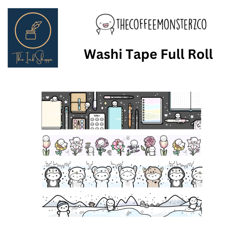 The Coffee Monsterz Co. Washi Tape FULL ROLL