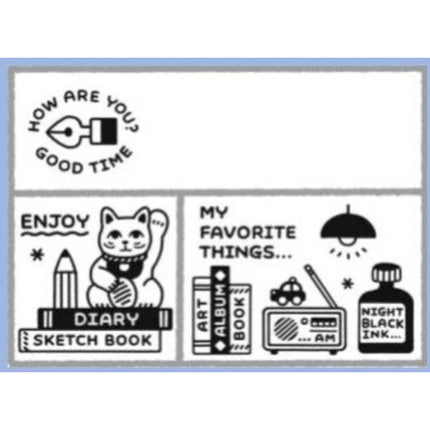 Sanby x Eric Matchbox Rubber Stamp Set