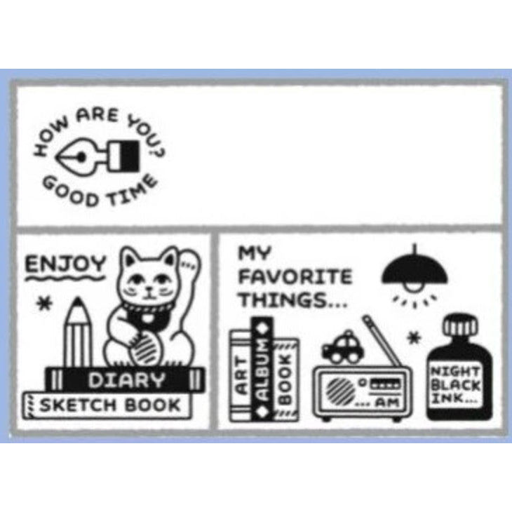 Sanby x Eric Matchbox Rubber Stamp Set