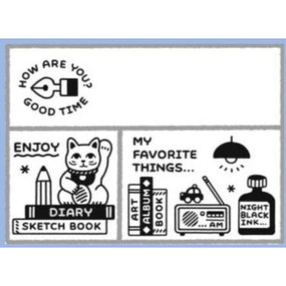 Sanby x Eric Matchbox Rubber Stamp Set