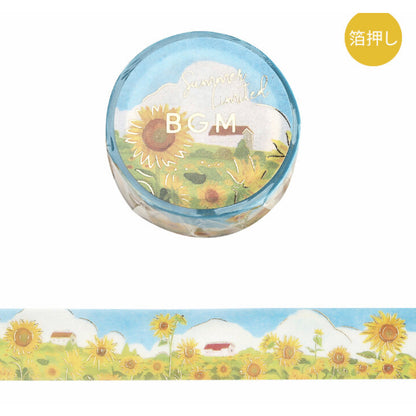 BGM Washi Tape 15mm x 5m FULL ROLL with gold foil