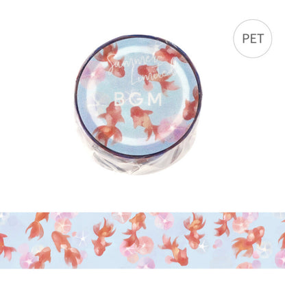 BGM Clear PET Tape FULL ROLL - Florals