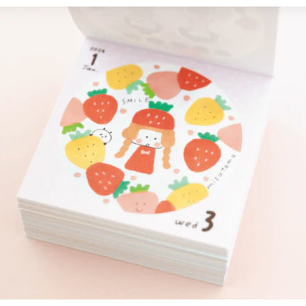 Mizutama Daily/Desk/Wall 2024 Calendar