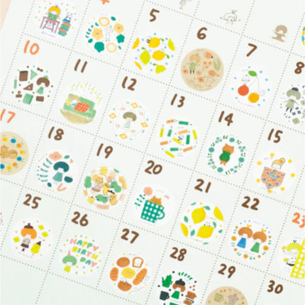Mizutama Daily/Desk/Wall 2024 Calendar