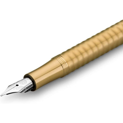 Kaweco Liliput Brass Wave Limited Edition Fountain Pen Broad Nib