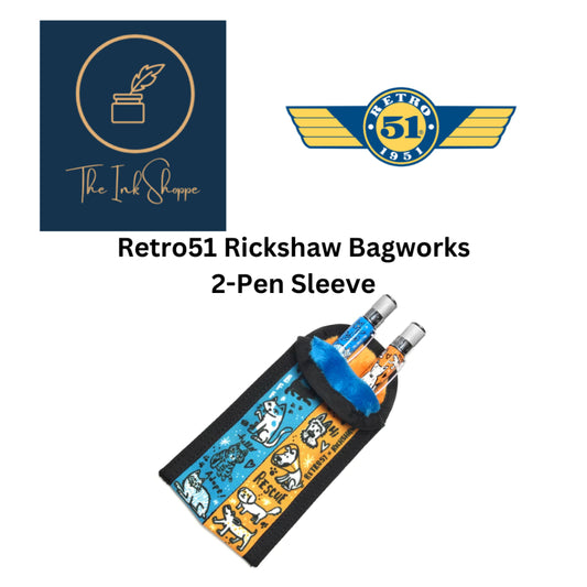 Retro 1951 Rickshaw Bagworks 2-Pen Sleeve