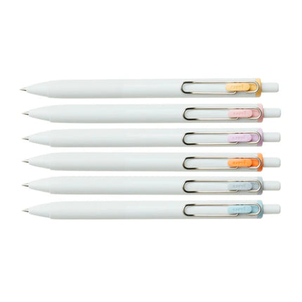 Uni-Ball One Soft Colors Summer Edition Gel Pen Set of 6 Colors