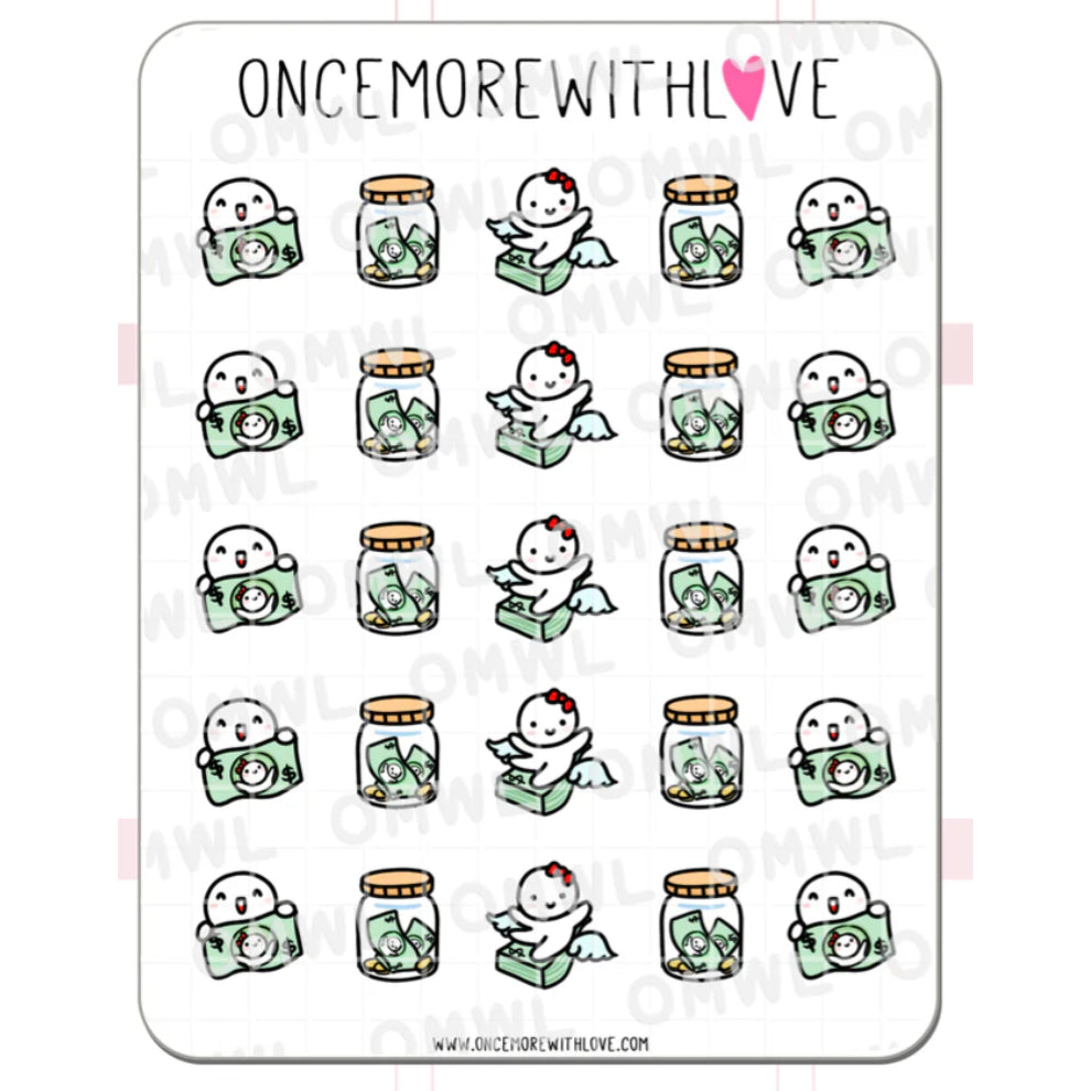 ONCE MORE WITH LOVE Sticker Sheet