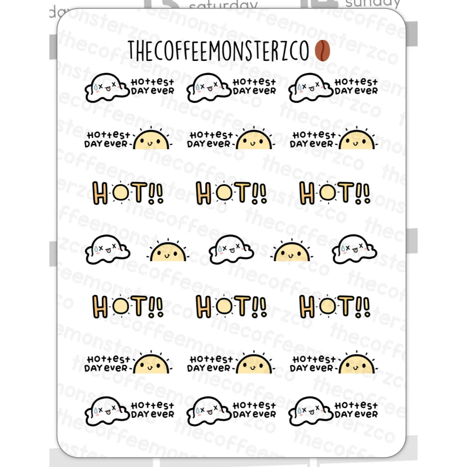 The Coffee Monsterz Co. Emoti Stickers